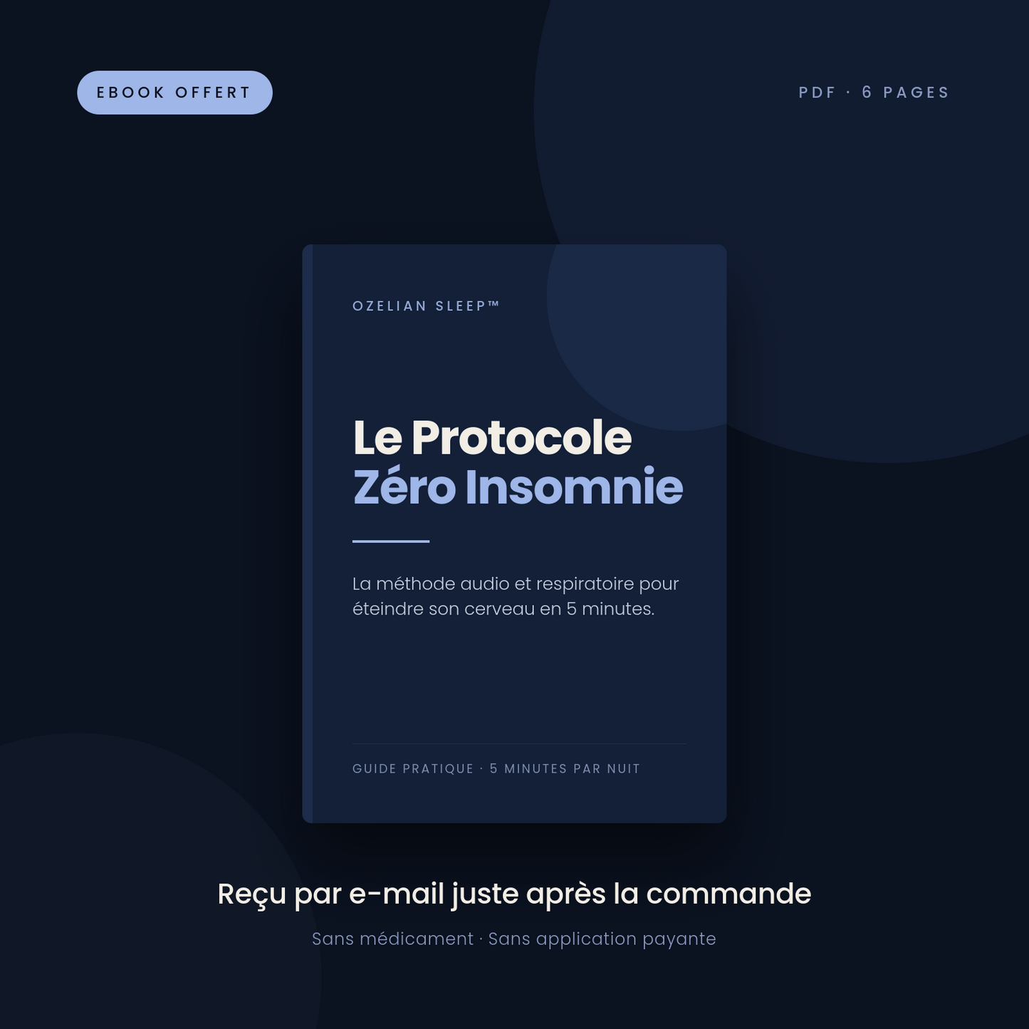 Le Protocole Zéro Insomnie — eBook (PDF)