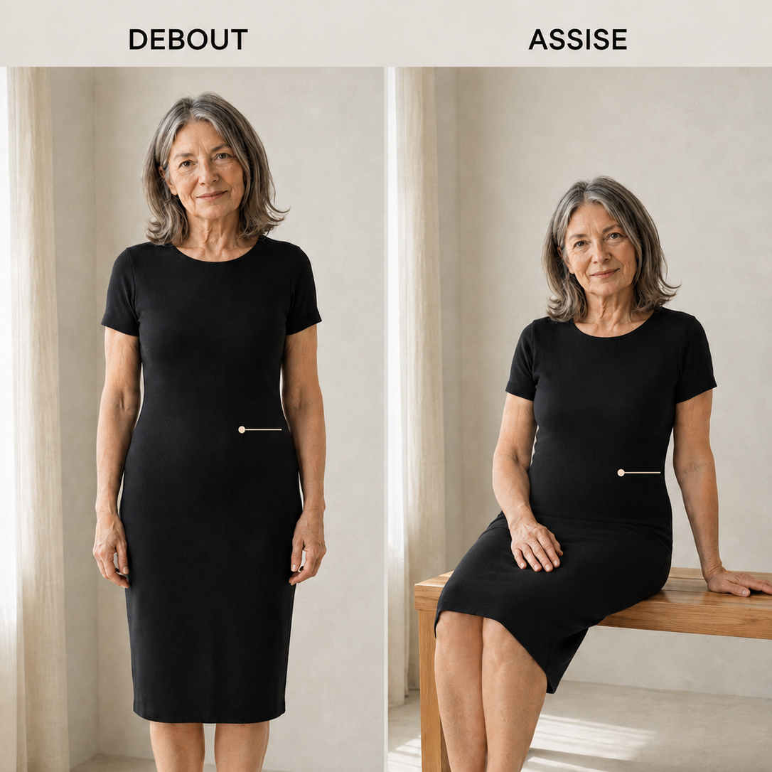 Culotte gainante ménopause — maintien croisé 360°