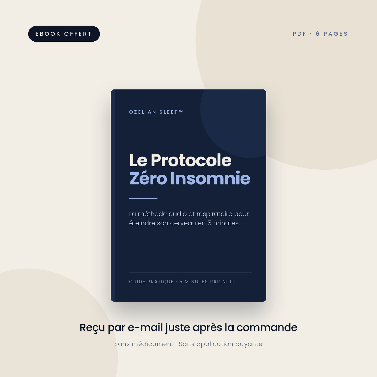 Le Protocole Zéro Insomnie — eBook (PDF)